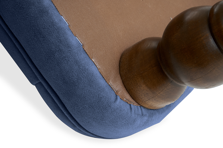 Кресло на ножках Бриджит синий ножки коричневые в Казани - изображение 7