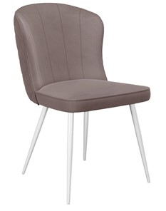 Обеденный стул 209, микровелюр B5 latte, ножки белые в Альметьевске