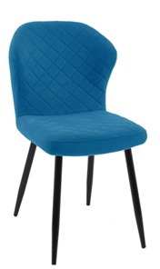 Обеденный стул 239 синий, ножки черные в Альметьевске