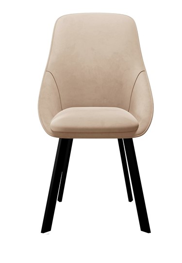 Мягкий стул 246 Поворотный, Микровелюр Z128 Бежевый / опоры черные в Нижнекамске - изображение 1