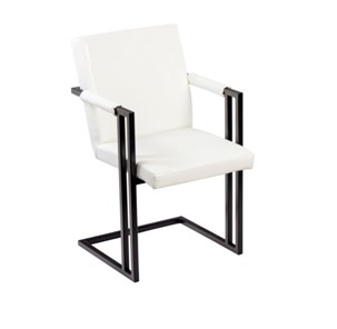 Обеденный стул Бруно, Черный/Аттика белый в Набережных Челнах