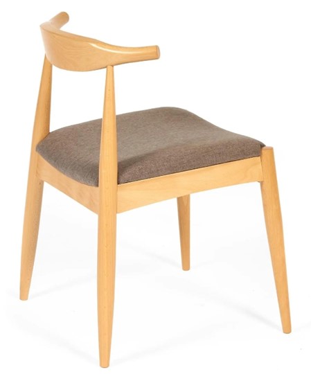 Обеденный стул BULL бук/ткань 54,5x54x75 Натуральный арт.19586 в Нижнекамске - изображение 1