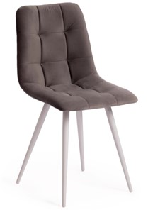 Обеденный стул CHILLY (mod. 7095-1) 45х53х88 серый barkhat 26/белый арт.17292 в Нижнекамске
