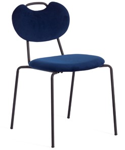 Кухонный стул DANTON (mod. 0139223) 47х56,5х79 темно-синий S108 (117 DARK BLUE)/черный арт.20057 в Нижнекамске - предосмотр