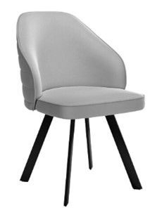 Кухонный стул dikline 276 Е28 светло-серый  ножки черные в Альметьевске