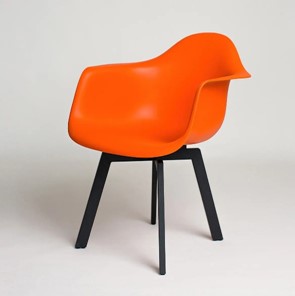 Обеденный стул DSL 330 Grand Black (Оранжевый) в Альметьевске