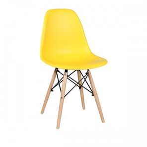 Мягкий стул EAMES DSW WX-503 PP-пластик желтый в Набережных Челнах