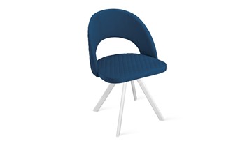 Обеденный стул Гэтсби К2 (Белый матовый/Велюр Confetti Blue) в Нижнекамске