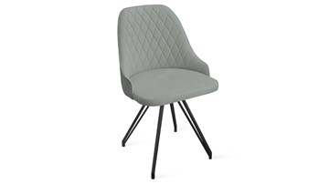 Обеденный стул Гранд К4 (Черный муар/Велюр Confetti Silver) в Альметьевске