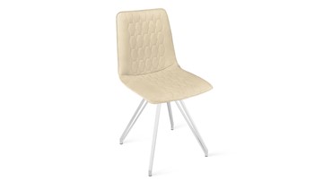 Кухонный стул Хьюго К4 (Белый матовый/Велюр Confetti Cream) в Альметьевске - предосмотр
