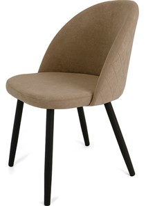 Обеденный стул Капри-5, ноги R38 черные/велюр T184 Кофе с молоком в Нижнекамске