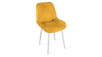 Кухонный стул Марвел Исп. 2 К1С (Белый матовый/Микровелюр Wellmart Yellow) в Набережных Челнах