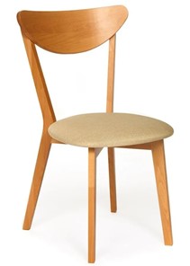 Обеденный стул MAXI (Макси), бук/ткань 86x48,5x54,5 Бежевый/ натуральный бук (2 шт) арт.13134 в Нижнекамске