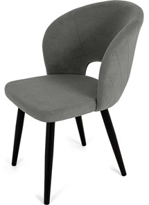 Обеденный стул Мишель, ноги R38 черные/велюр T180 Светло-серый в Набережных Челнах