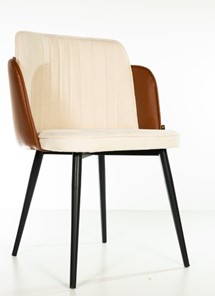 Обеденный стул Пенелопа коричневый/молочный в Альметьевске - предосмотр