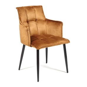 Обеденный стул SASKIA (mod. 8283) 55х61х85 коричневый (G-062-61)/черный в Набережных Челнах