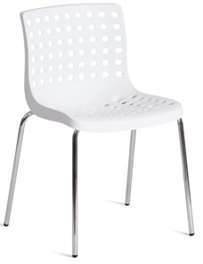 Кухонный стул SKALBERG (mod. C-084-A) 46х56х79 White (белый) / Chrome (хром) арт.19801 в Нижнекамске