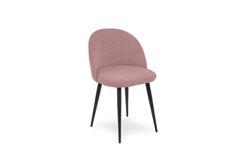 Мягкий стул для кухни Лайт розовый черные ножки в Альметьевске - предосмотр