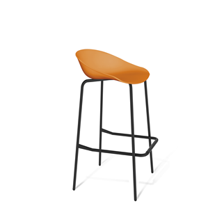 Барный стул SHT-ST19/S29 (оранжевый/черный муар) в Нижнекамске - предосмотр