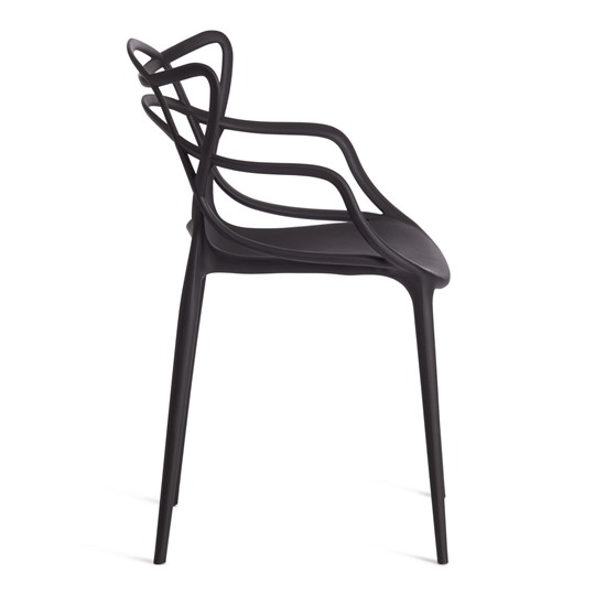 Обеденный стул Cat Chair (mod.028) пластик, 54,5*56*84 черный, арт.12655 в Нижнекамске - изображение 1