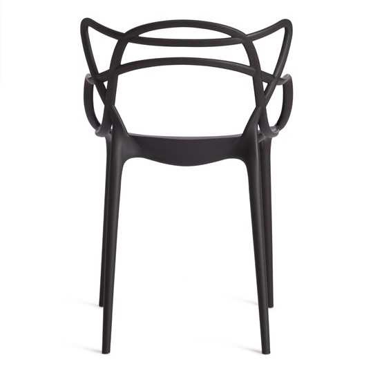 Обеденный стул Cat Chair (mod.028) пластик, 54,5*56*84 черный, арт.12655 в Нижнекамске - изображение 3
