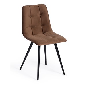 Обеденный стул CHILLY (mod. 7095-1) 45х53х88 коричневый barkhat 12/черный арт.17241 в Нижнекамске