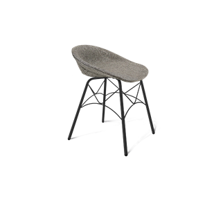 Обеденный стул SHT-ST19-SF1 / SHT-S107 (коричневый сахар/черный муар) в Нижнекамске