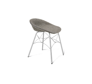 Обеденный стул SHT-ST19-SF1 / SHT-S107 (коричневый сахар/хром лак) в Нижнекамске