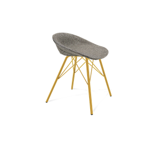 Обеденный стул SHT-ST19-SF1 / SHT-S37 (коричневый сахар/золото) в Нижнекамске