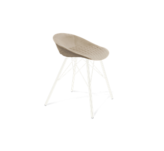 Обеденный стул SHT-ST19-SF1 / SHT-S37 (ванильный крем/белый муар) в Альметьевске