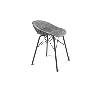 Обеденный стул SHT-ST19-SF1 / SHT-S64 (дымный/черный муар) в Набережных Челнах