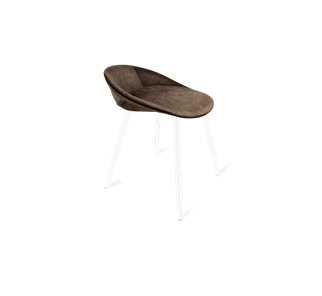 Обеденный стул SHT-ST19-SF1 / SHT-S95-1 (кофейный трюфель/белый муар) в Набережных Челнах