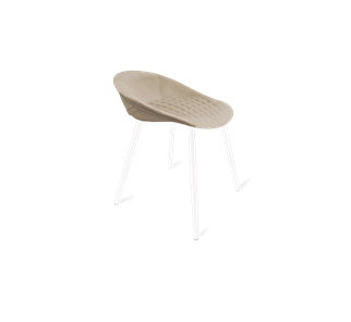Обеденный стул SHT-ST19-SF1 / SHT-S95-1 (ванильный крем/белый муар) в Набережных Челнах
