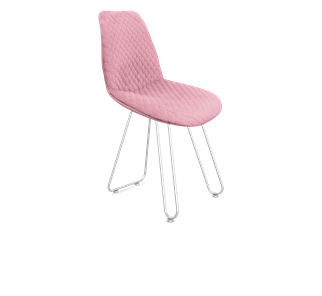 Обеденный стул SHT-ST29-С22 / SHT-S106 (розовый зефир/хром лак) в Нижнекамске