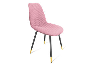 Обеденный стул SHT-ST29-С22 / SHT-S95-1 (розовый зефир/черный муар/золото) в Казани