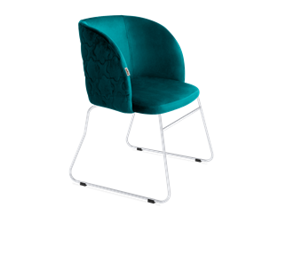 Обеденный стул SHT-ST33-1 / SHT-S167 (альпийский бирюзовый/хром лак) в Нижнекамске