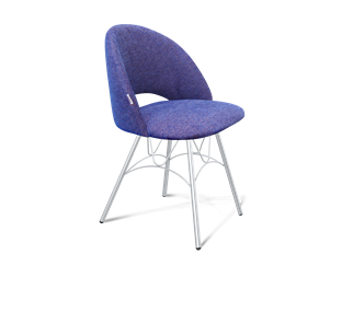 Обеденный стул SHT-ST34 / SHT-S100 (синий мираж/хром лак) в Нижнекамске
