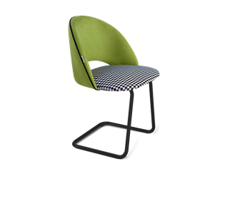 Обеденный стул SHT-ST34-3 / SHT-S45-1 (оливковый/гусиная лапка/черный муар) в Альметьевске