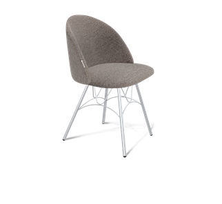 Обеденный стул SHT-ST35 / SHT-S100 (тростниковый сахар/хром лак) в Нижнекамске