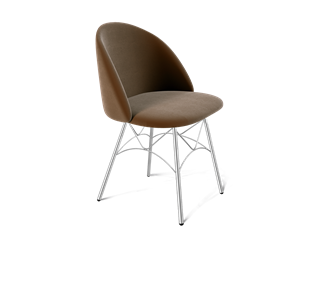 Обеденный стул SHT-ST35 / SHT-S107 (кофейный ликер/хром лак) в Альметьевске