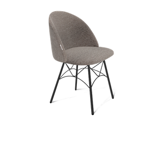 Обеденный стул SHT-ST35 / SHT-S107 (тростниковый сахар/черный муар) в Нижнекамске