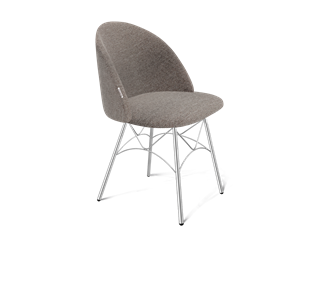 Обеденный стул SHT-ST35 / SHT-S107 (тростниковый сахар/хром лак) в Нижнекамске