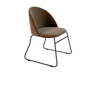 Обеденный стул SHT-ST35 / SHT-S167 (кофейный ликер/черный муар) в Нижнекамске