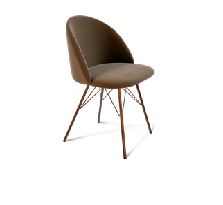 Обеденный стул SHT-ST35 / SHT-S37 (кофейный ликер/медный металлик) в Альметьевске