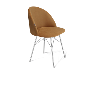 Обеденный стул SHT-ST35 / SHT-S64 (горчичный/хром лак) в Нижнекамске