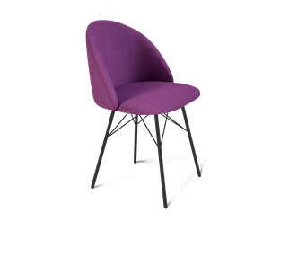 Обеденный стул SHT-ST35 / SHT-S64 (ягодное варенье/черный муар) в Нижнекамске