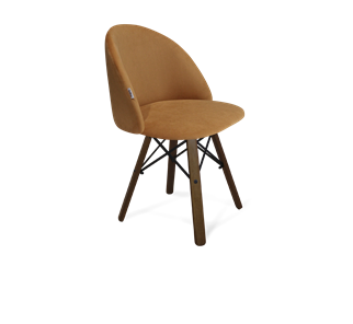 Обеденный стул SHT-ST35 / SHT-S70 (горчичный/темный орех/черный муар) в Нижнекамске
