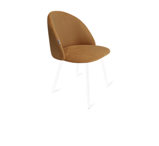 Обеденный стул SHT-ST35 / SHT-S95-1 (горчичный/белый муар) в Нижнекамске