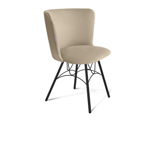 Обеденный стул SHT-ST36 / SHT-S100 (ванильный крем/черный муар) в Нижнекамске