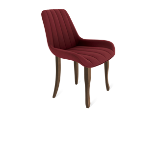 Обеденный стул SHT-ST37 / SHT-S122 (рубиновое вино/темный орех/черный муар) в Нижнекамске